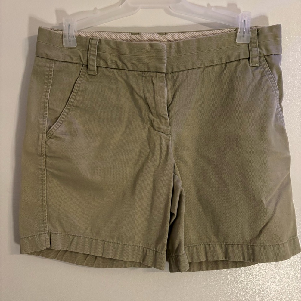 J.Crew Women's Khaki Chino Shorts - Size 2